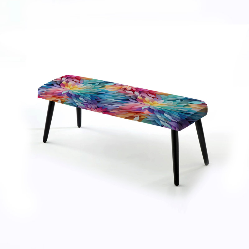 Upholstered Black Bench, Renewed Energy Mediation