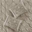 Ensemble d'édredon touffeté 7 pièces grand taupe-121790450-121790451