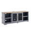 Meuble télé Modern Farmhouse, grande console de divertissement à domicile, accent décoratif