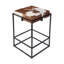 Stinson 26.5 in. Seat Height Leather-Iron Counter Stool-1883821082