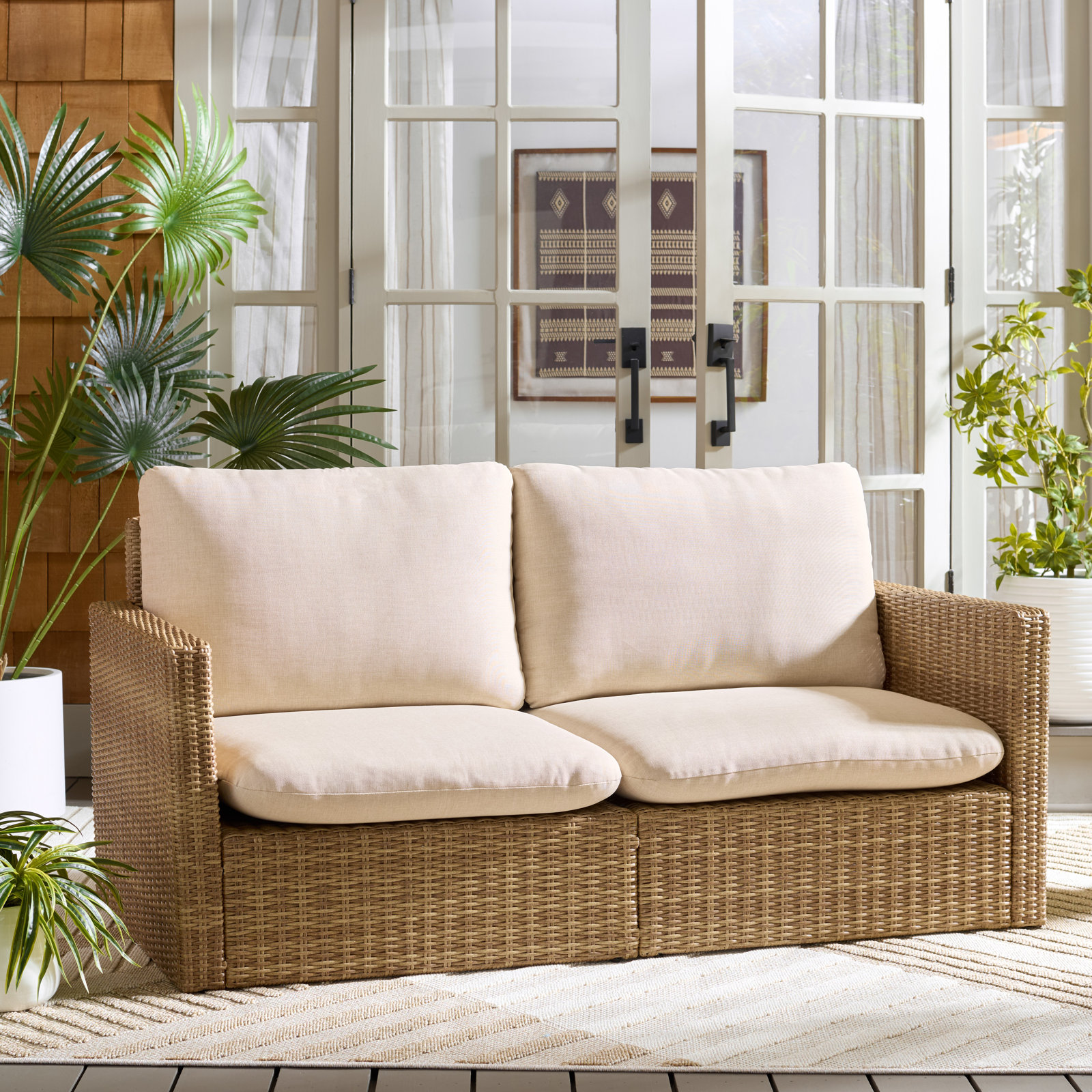 Devan 66" Wicker Patio Sofa