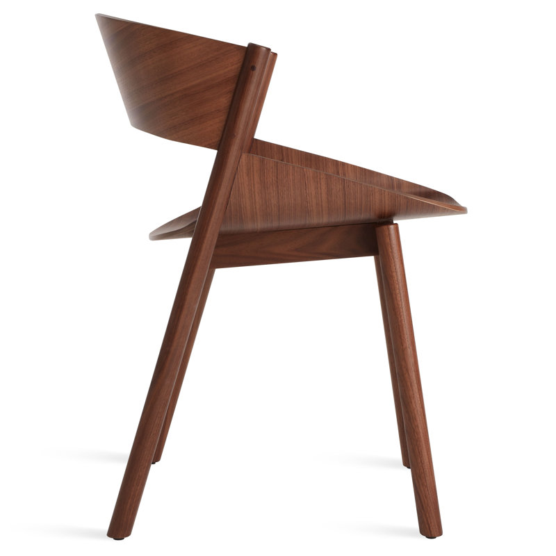 Port Upholstered Dining Chair, Walnut