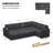 Seybert Pull-Out Sofa Bed Sectional With Storage Ottoman-101956740