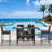 3-Piece Patio Bar Set With Wicker Bar Chairs & Outdoor Bar Table-66941146