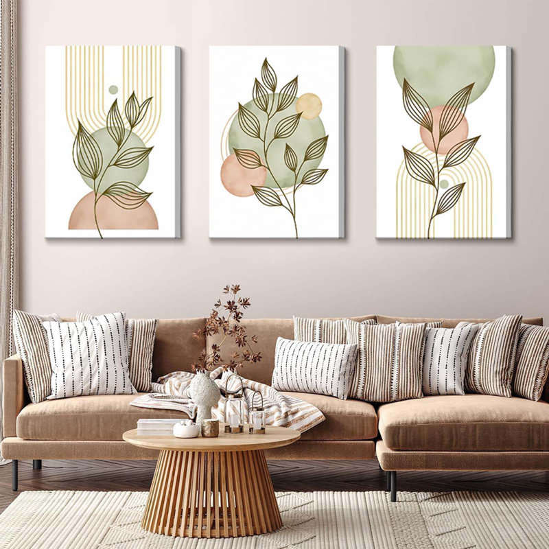 3 Piece Wrapped Canvas Print, 60 cm H x 120 cm W