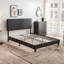 Structure de lit plateforme tapissier avec support en lattes de bois et assemblage facile pour un confort moderne