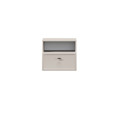 Bagga 45cm W Manufactured Wood Bedside Table