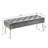 Aghvarth Versatile Tufted Velvet Bench with Gold Metal Legs-1507830244