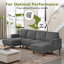 4 Seater Corduroy Modular Corner Sofa-6392075