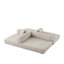 Canapé-lit modulaire convertible en chenille, conception personnalisable