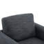 Fauteuil rembourré en tissu