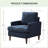 Clancy Armchair With Solid Wood Legs-129459923