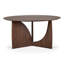 Geometric Round Solid Wood Dining Table