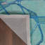 Tapis bleu turquoise touffeté à la main Lavonne-1547718094