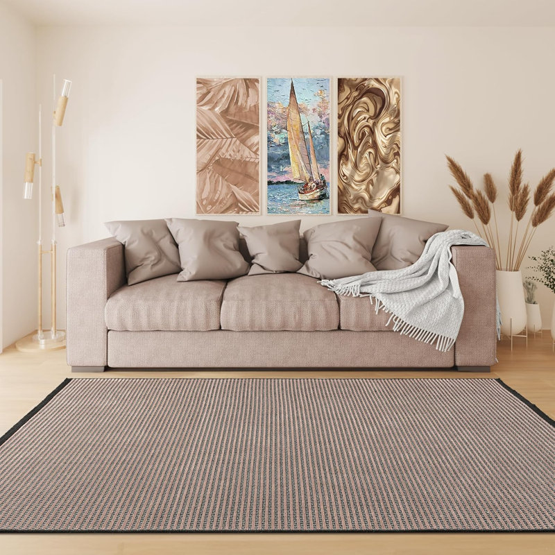 Ruglenza Extra Large Area Rug - Soft Modern Carpet for Living Room, Lightweight Low Pile, Easy Clean Woven Rug with Non Slip Backing, Stylish Home Decor