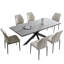 Mid-Century Extendable Kitchen Table for Dining Room with 6 Modern Chairs-85897311-91448725