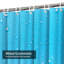 Blue Waterproof Shower Curtain,Shower Curtains for Bathroom with 12 Hooks-129425448