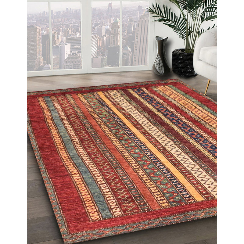 Alyssa-Mae Striped Indoor Rug, Round 3'