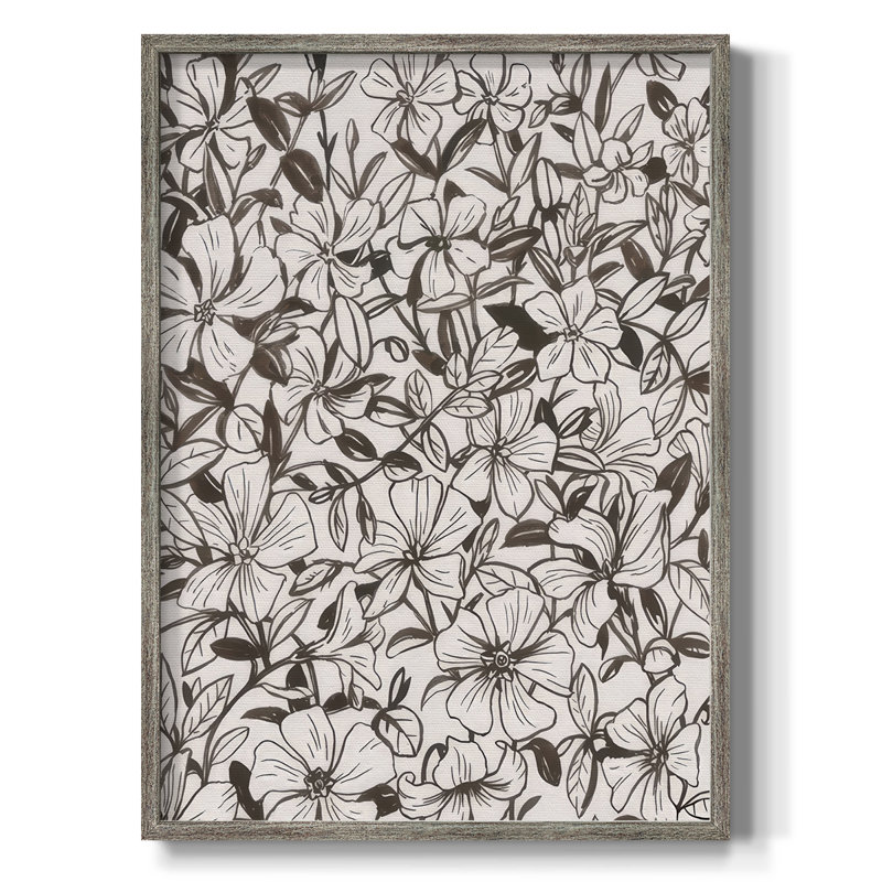 Periwinkle Daze II, reproduction encadrée - bois massif, H 11 po x l 9 po