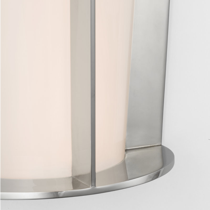 Barbara Barry Phinn 12" Tapered Sconce, Polished Nickel, Steel