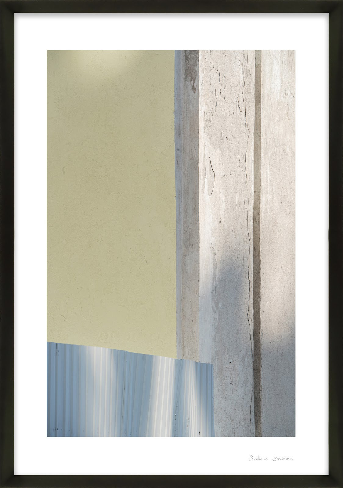 Ludvig "Sun and Concrete 1" Photo Print, Black, 25" H x 17.5" W x 1.25" D