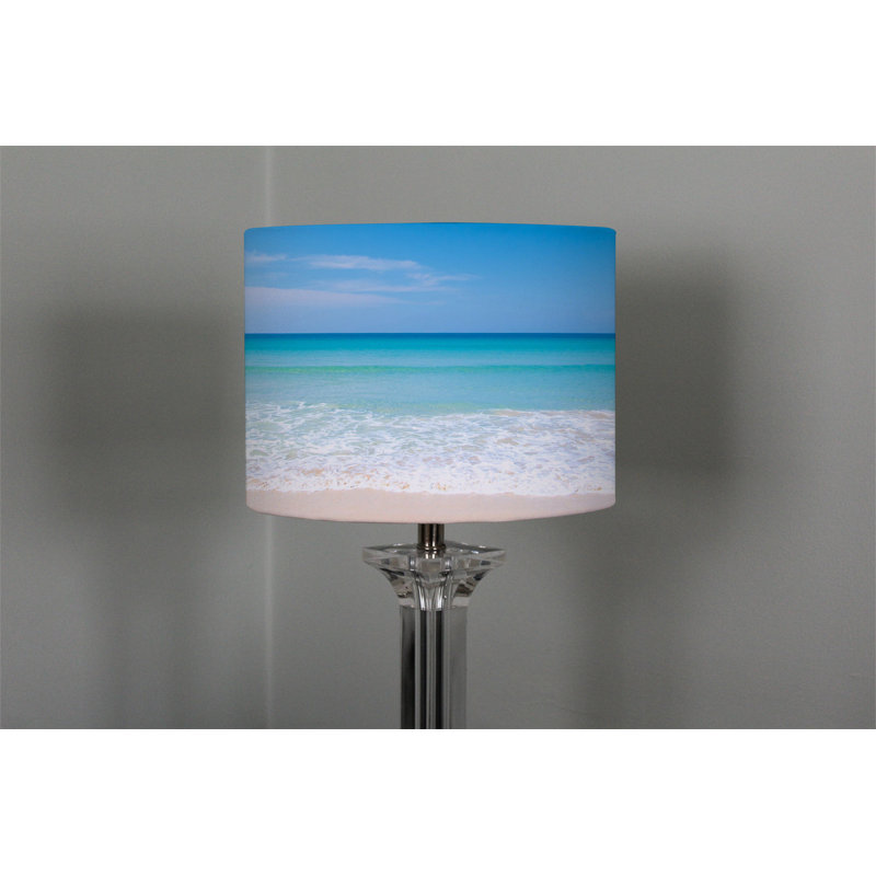 22cm H Canvas Drum Pendant Shade ( Clip On )
