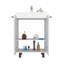 Armoire de plancher Oxnard, salle de bain, blanc-1651438068