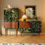 Buffet vintage 47,17 po en bois massif vert-1052827764