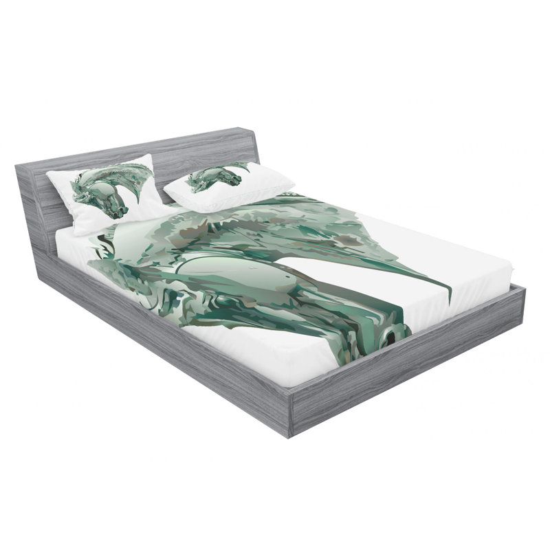 Microfiber Sheet Set, Queen Sheet Set with Fitted Sheet