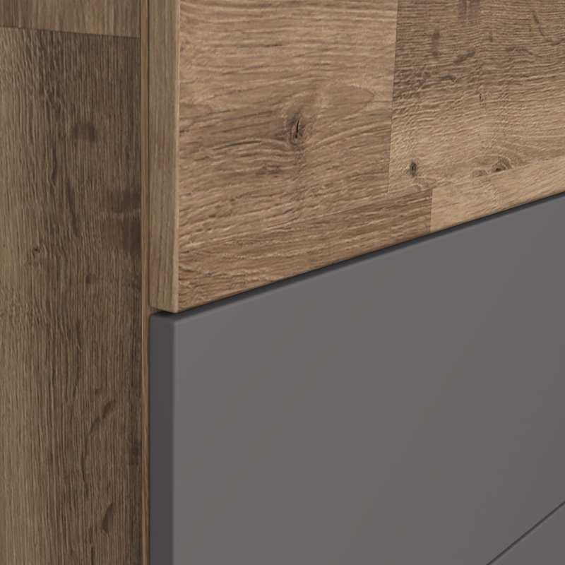 47.28'' W 3 - Drawer Dresser, Brown/Gray