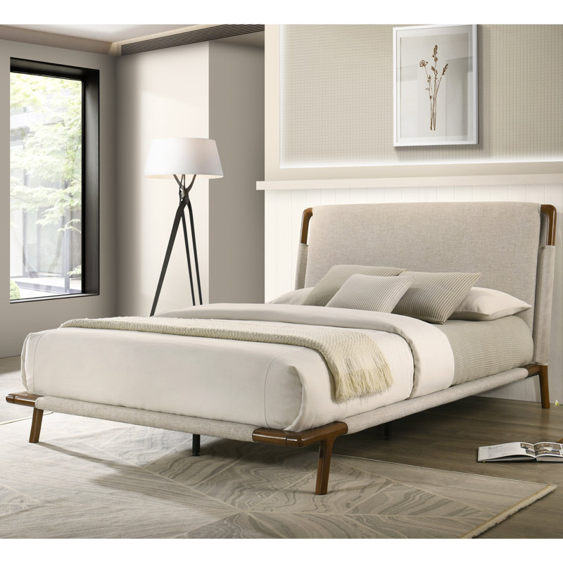 Lit plateforme en bois Anne, Queen