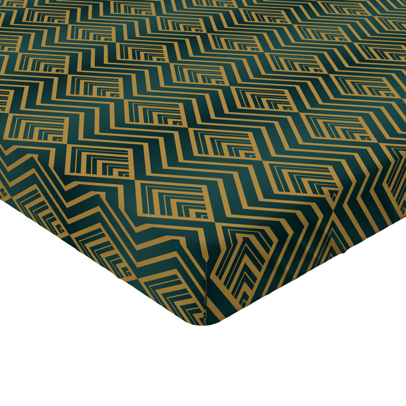 Drap-housse art déco Ambesonne, California King Fitted Sheet