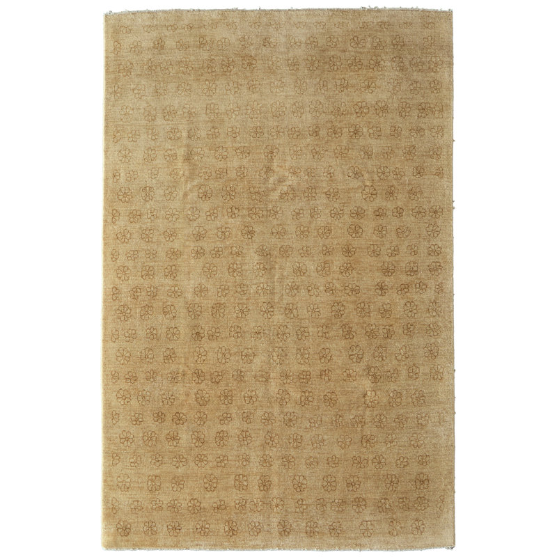 Pagdi Modern Solid Tan Area Rug, Rectangle 7'9" x 9'9"