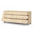 Seadrift Mahogany Solid Wood and Steel 70 " W 8 - Drawer Dresser