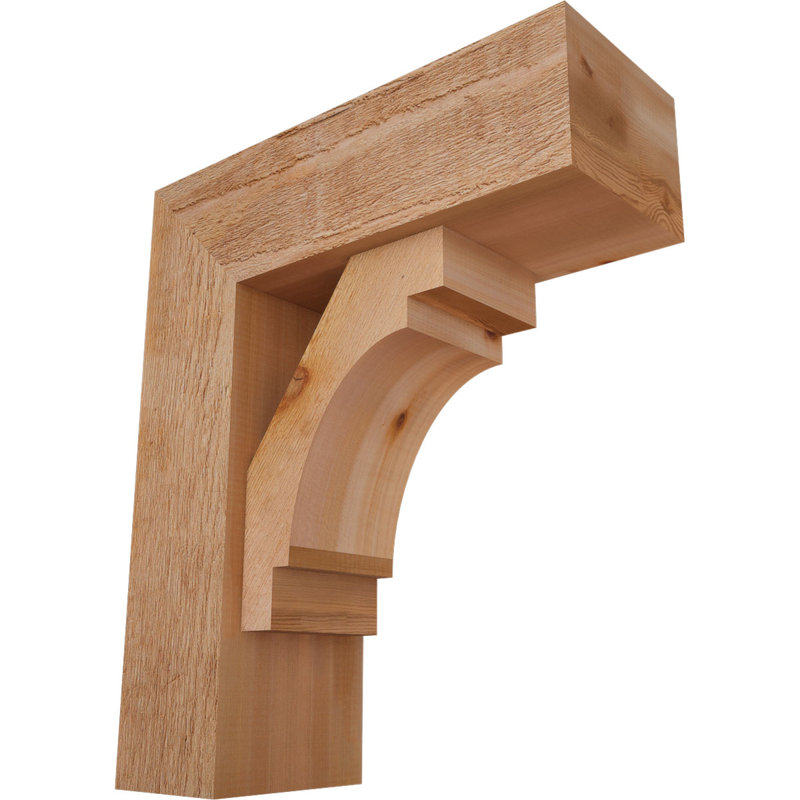 Support Merced Block avec support décalé, 26 x 22, Cèdre rouge occidental de l 8 po (scié brut)