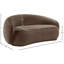 Causeuse en velours Emery-106275172