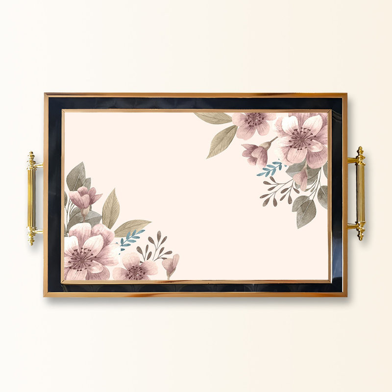 Elegant Glass Tray, 19.7 x 11.4 x 1.4 inches | 100% Durable Glass Construction | Easy to Clean with Damp Cloth | Ideal for Serving, Decorative Display, and Organizing | Stylish Addition to Home Décor