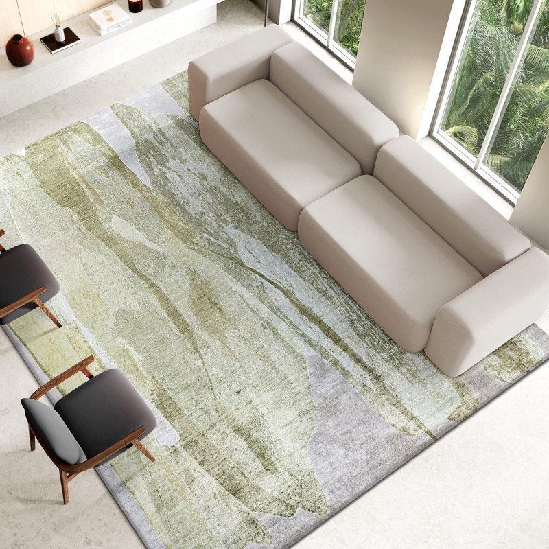 Hand Knotted Area Rug in Multi, Rectangle 5' x 8'