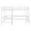 Lit mezzanine en bois avec échelle en L et 2 bureaux intégrés en L-997362333