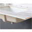 Dessus de meuble-lavabo en marbre de 37 po, comptoir de salle de bain avec lavabo central encastré rectangulaire et dosseret de 4 po de hauteur, comptoir pré-percé avec trou de robinet de 8 po, blanc de Carrare avec veines-1930527942