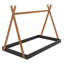 Lit double pleine grandeur avec structure triangulaire