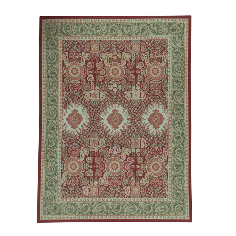 Aubusson Wool Oriental Area Rug