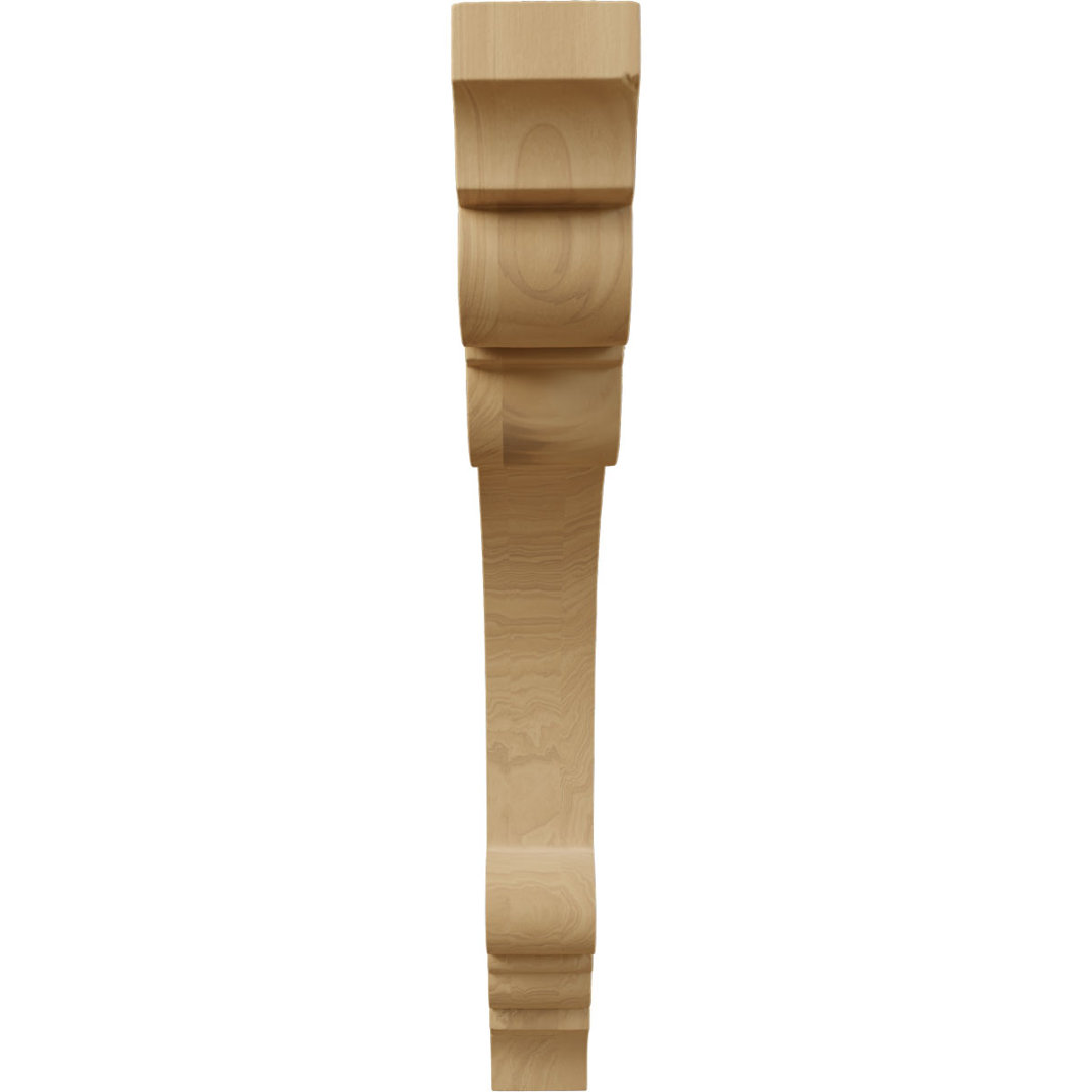Ellis Wood Corbel Ekena Millwork Size: 12" H x 1.5" W x 10" D Finish: Cherry