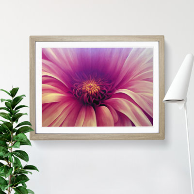 Stunning Chrysanthemum Flower 1 Piece Single Picture Frame Wall Art