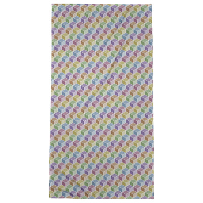 Serviette de plage cube en arc-en-ciel katelyn elizabeth