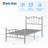 Heart-Shaped Metal Bed Frame – Heavy-Duty Sturdy Design, 600 Lbs Capacity-157987267-157987266