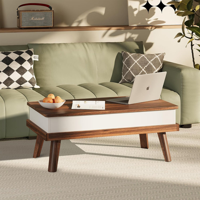Brierra Lift Top Coffee Table with Storage, Walnut