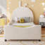 Upholstered Daybed With Rabbit Ear Shaped Headboard-587648288