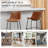 Bellino Upholstered Counter Stool with Metal Frame-210964606