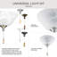 Ventilateur de plafond universel 2 lumières-26210106